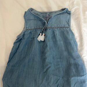 Vineyard Vines Light Blue Sleeveless Kids Top